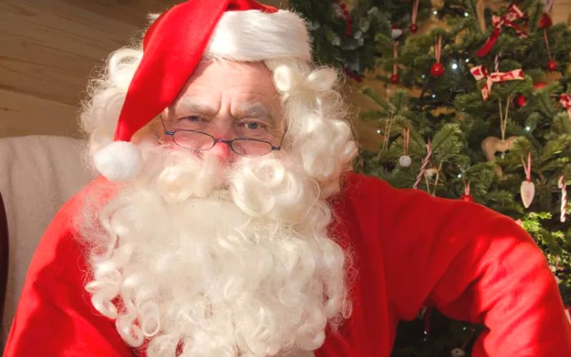 Father Christmas at Chessington World of Adventures - Christmas at Merlin attractions in the UK.