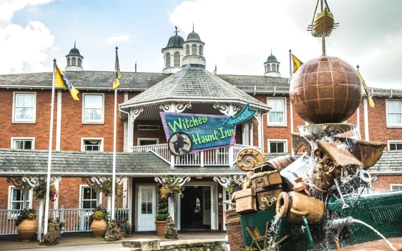 Witches Haunt-Inn at Alton Towers - one of the best October Half Term holidays for families.
