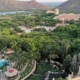 Aerial view of the Sun City Resort from the King Tower at The Palace of the Lost City.