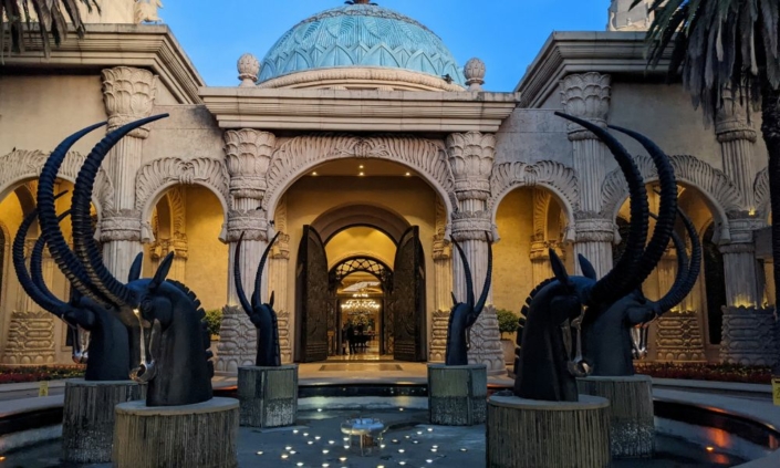Main Entrance To The Palace Of The Lost City At Sun City In South Africa. 705x423 