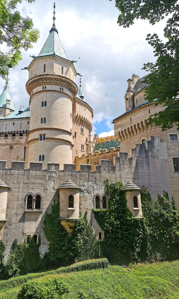 Bojnice Castle is a stunning fairytale castle in Slovakia near Banska Stiavnica.