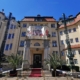 Entrance to Ensana Thermia Palace spa hotel in Piestany in Slovakia.