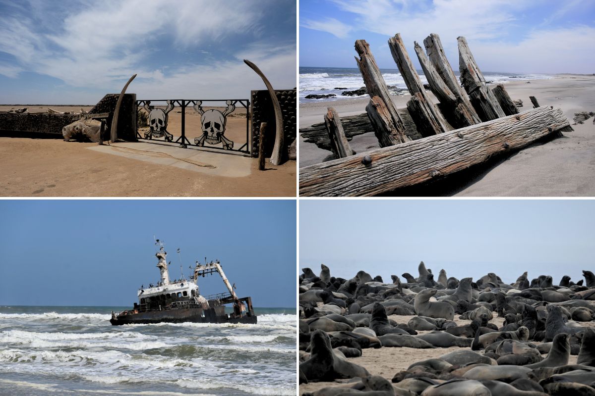 Images from driving along the Skeleton Coast in Namibia.
