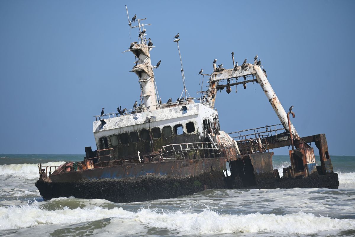 Zeila shipwreck near Hentiesbaai in Namibia.