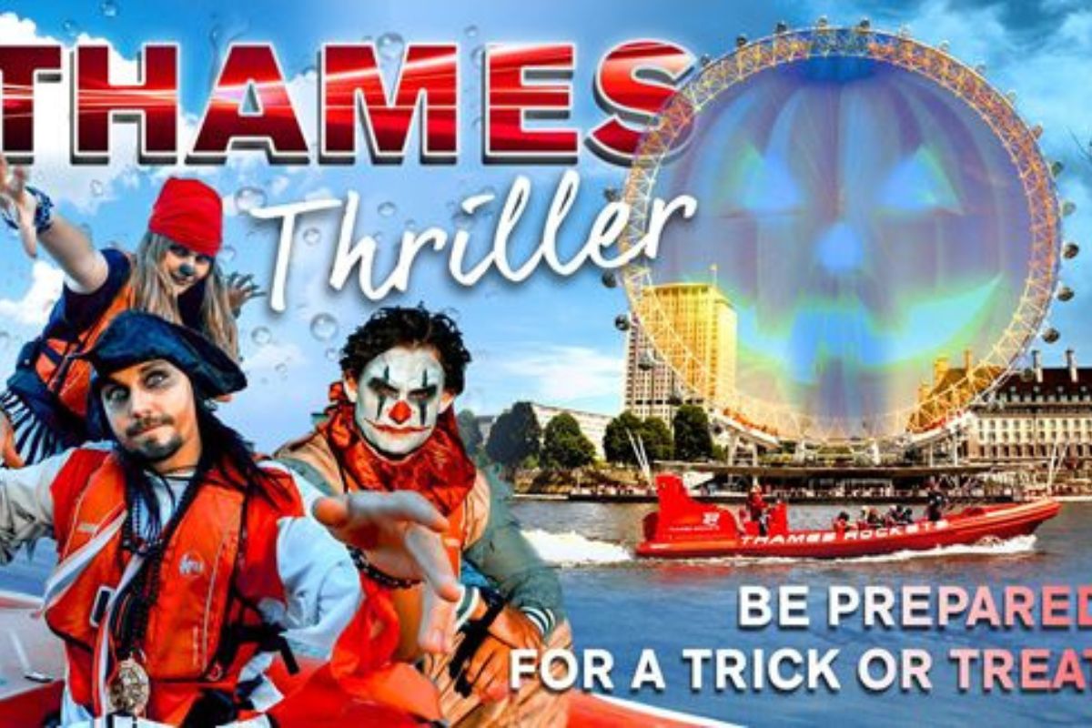 Thames Thriller by Thames Rockets - one of the most thrilling Halloween experiences in London with kids.
