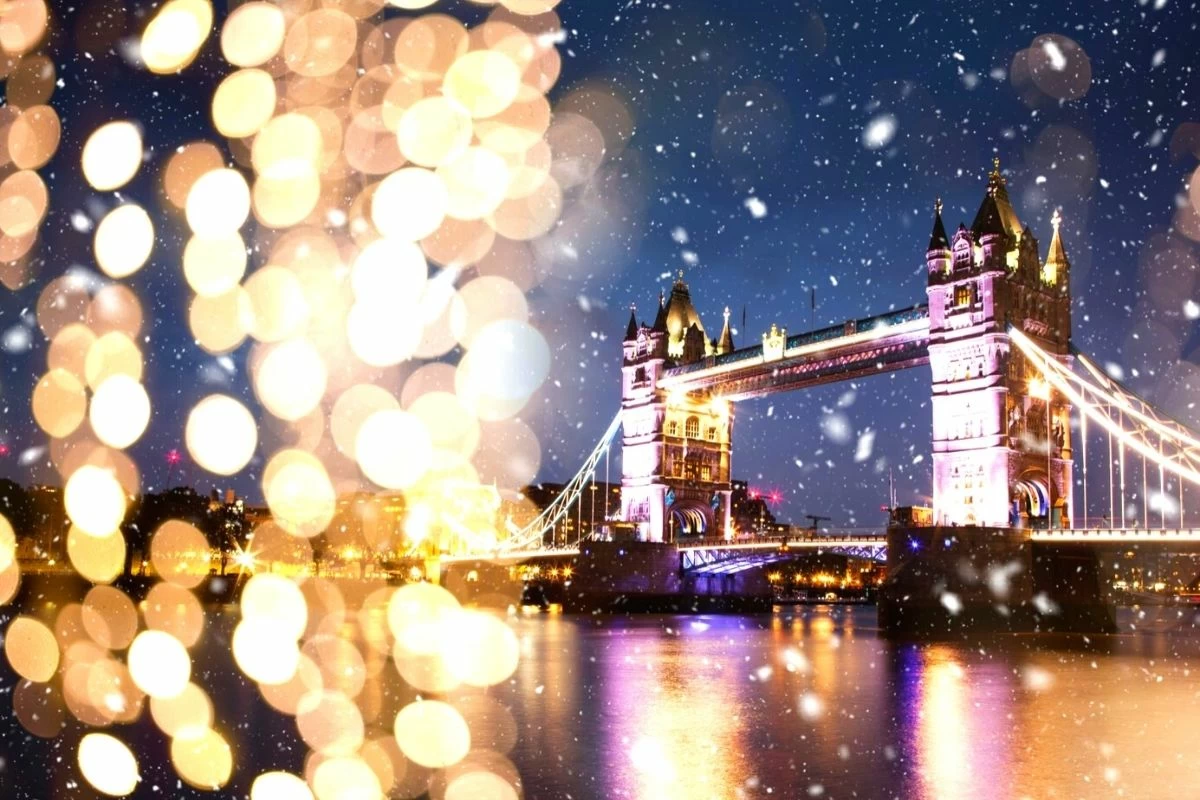 Tower Bridge na Vánoce